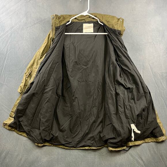 Zara Basic Outerwear Full Zip Hooded Parka Inditex Cargo 3/4 sleeve NN-03 - Picture 8 of 15